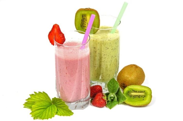 fruit smoothies to lose weight and cleanse the body